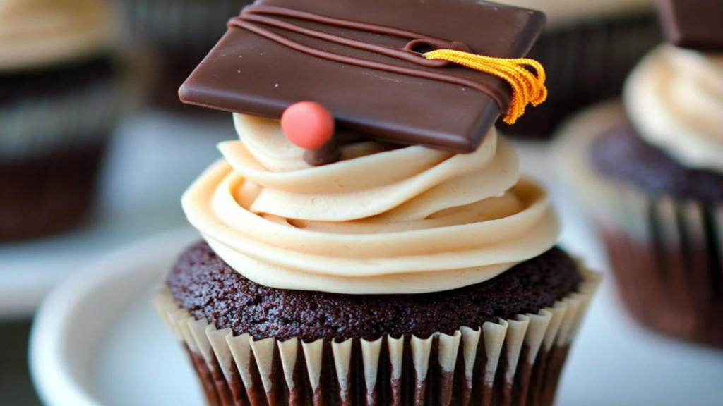 Celebrate with Delicious Chocolate Graduation Cupcakes