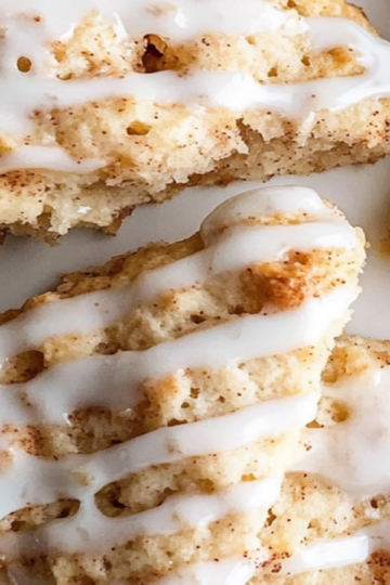 Cinnamon Apple Scones with Vanilla Glaze Recipe