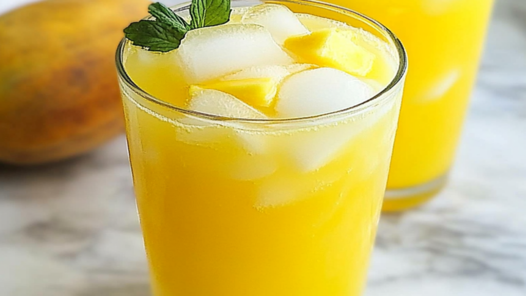 Refreshing Coconut Mango Summer Drink No Alcohol Cooler