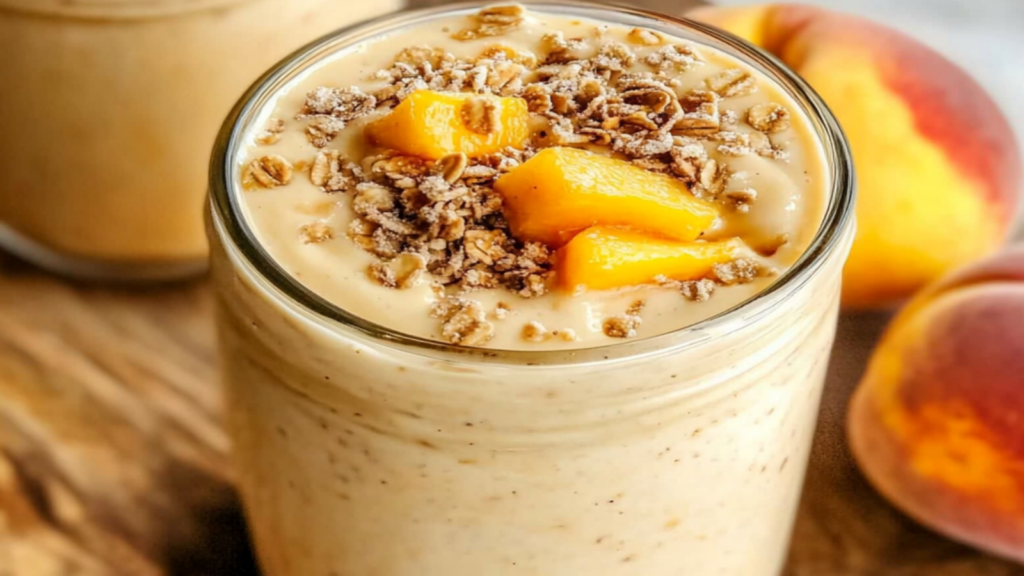 Creamy Peach Smoothie with Greek Yogurt - Refreshing Delight