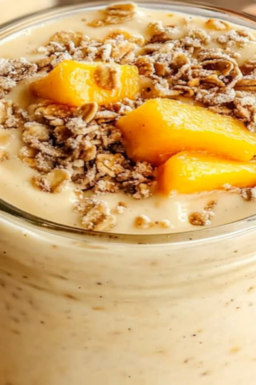 Creamy Peach Smoothie with Greek Yogurt - Refreshing Delight