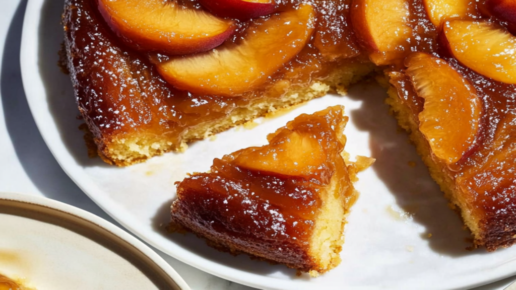 Easy Peach Upside-Down Cake Recipe to Savor