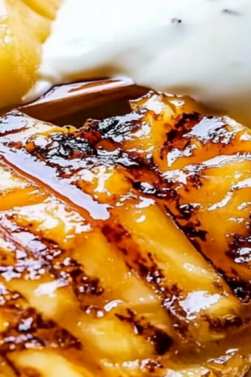Father’s Day Grilled Pineapple with Rum Sauce