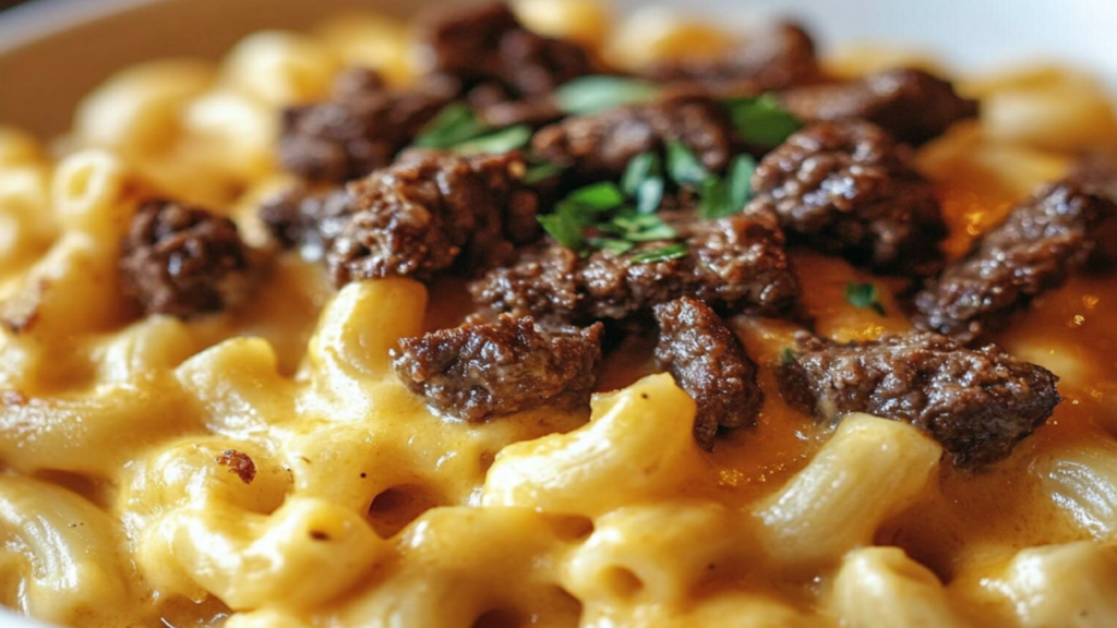 Father’s Day Mac and Cheese with Beef Recipe