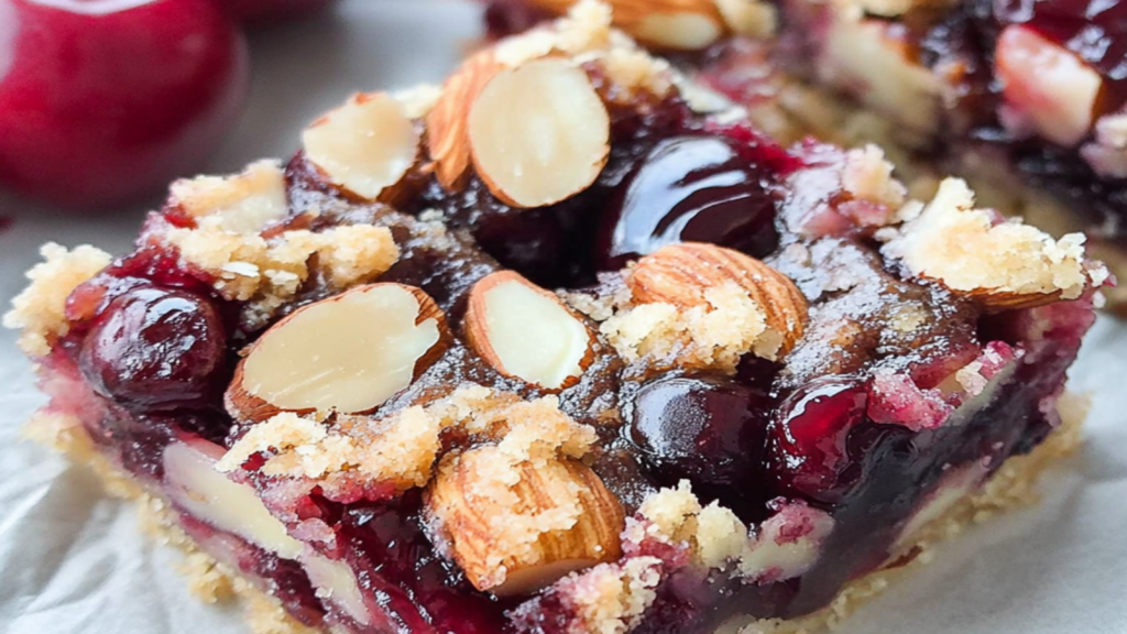 Fresh Cherry Almond Bars Recipe You’ll Love
