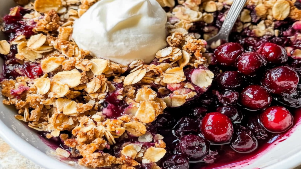 Fresh Cherry Crisp Recipe You’ll Love