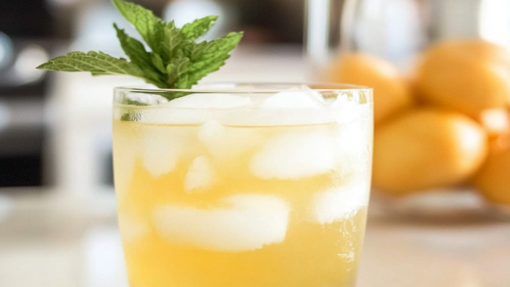 Refreshing Green Tea Summer Drink: No Alcohol Honey Mint