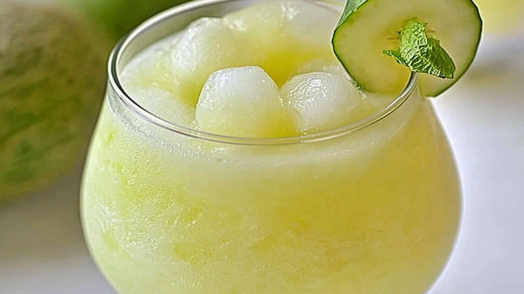Refreshing Honeydew Melon Summer Drink Slush Recipe