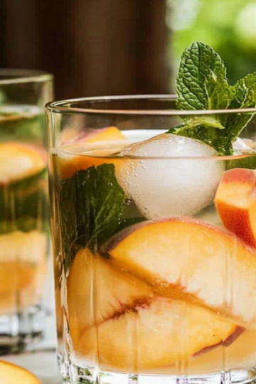 Refreshing Infused Water with Peach and Mint Recipe