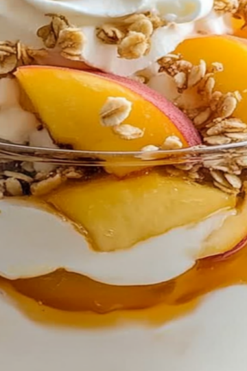 Peach Yogurt Parfaits for Breakfast Delight