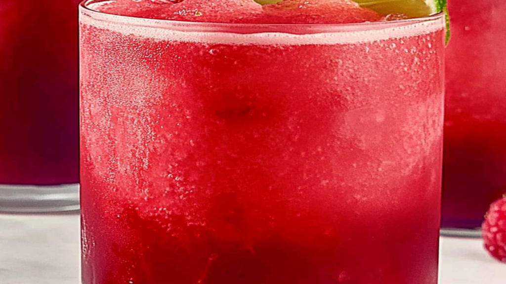 Refreshing Raspberry Lime Summer Drink No Alcohol Mocktail
