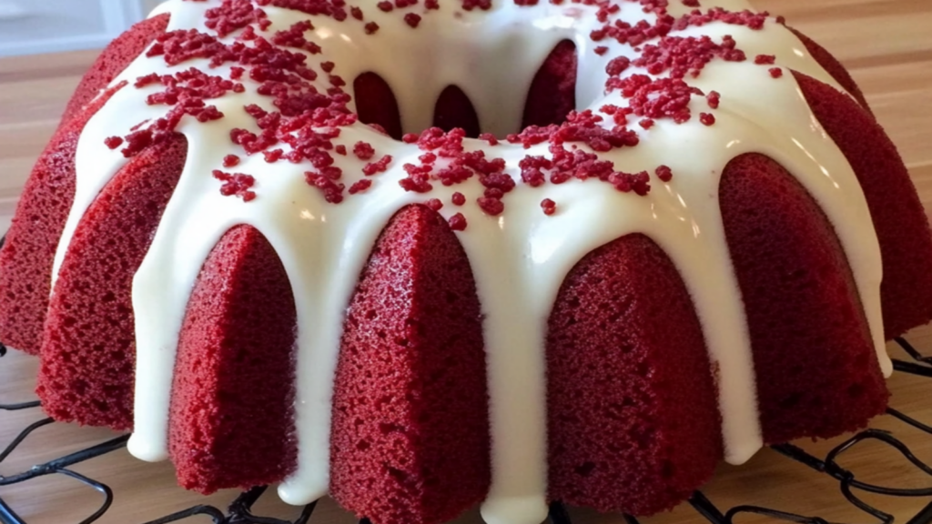 Red Velvet Cream Cheese Bundt Cake Recipe
