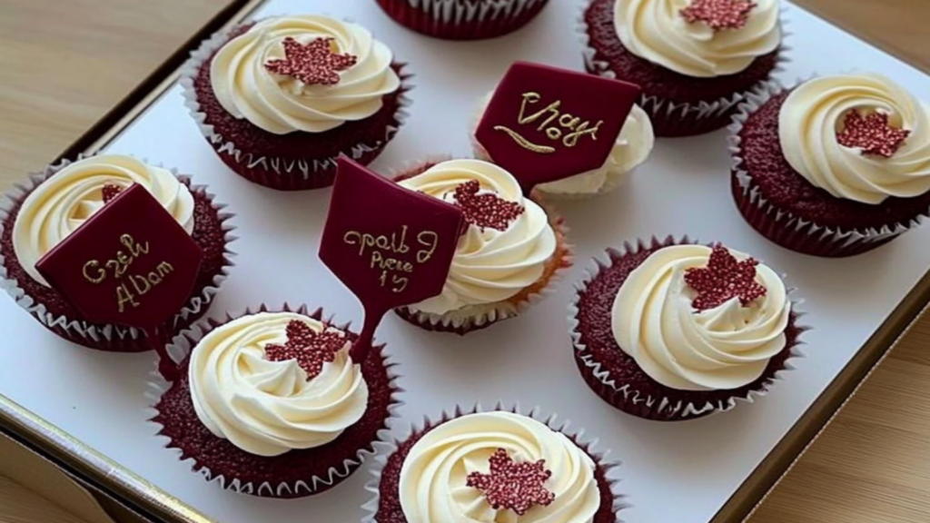 Red Velvet Graduation Cupcakes Recipe Delight