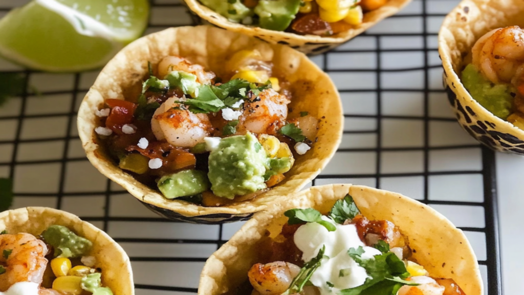 Small Shrimp Taco Cups for Summer Fun