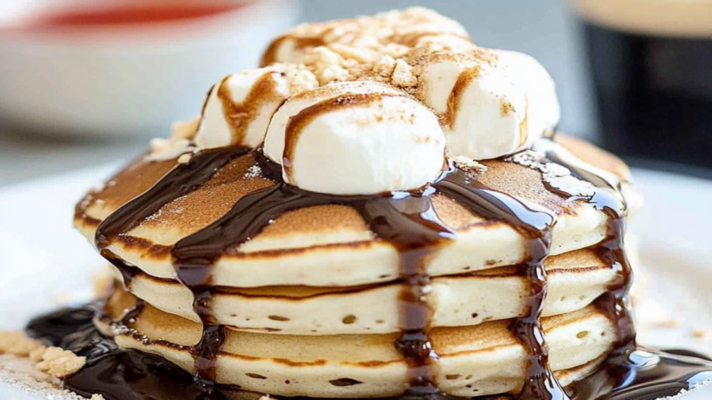 Indulge in Irresistible S’mores Pancakes Delight
