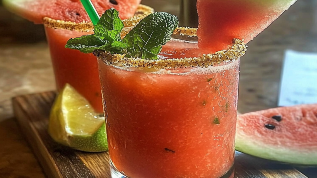 Refreshing Spiked Watermelon Mocktail with Mint Recipe