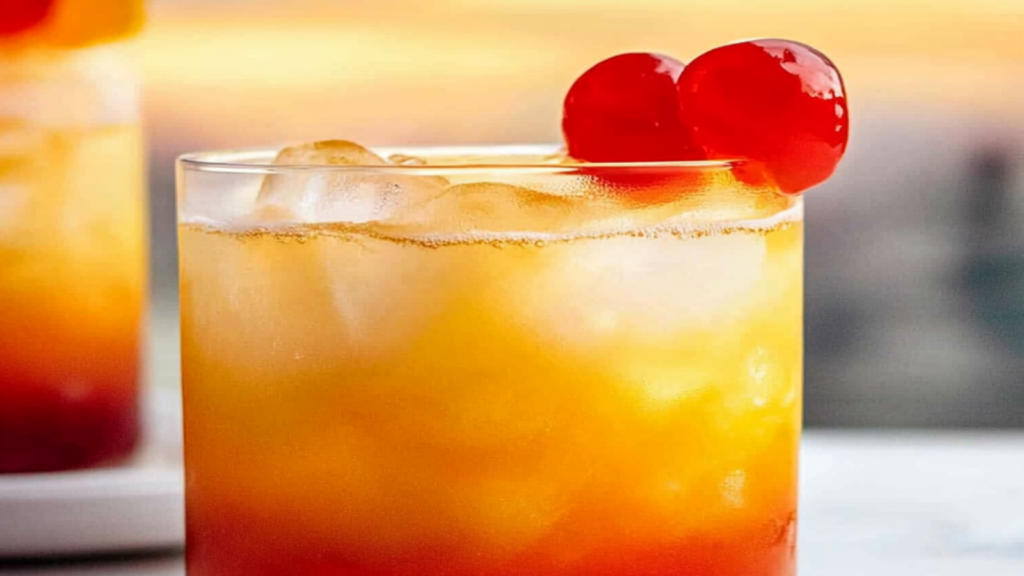 Refreshing Sunset Orange Grenadine Mocktail Recipe