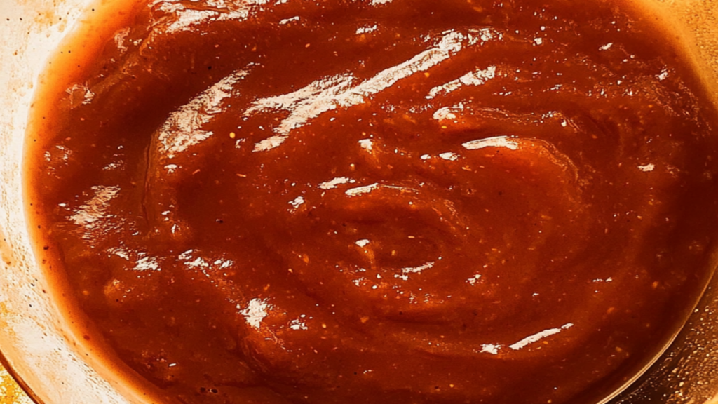 Sweet and Spicy Peach BBQ Sauce Recipe