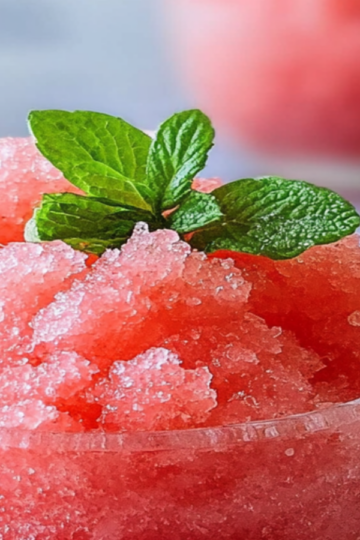 Refreshing Watermelon Granita Frozen Dessert Recipe