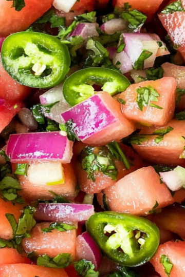 Zesty Watermelon Salsa with Jalapeño and Red Onion Recipe