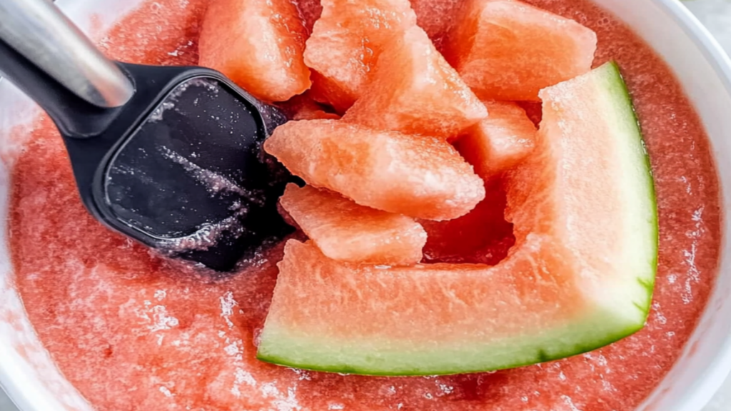 Refreshing Watermelon and Strawberry Smoothie Bowl Recipe