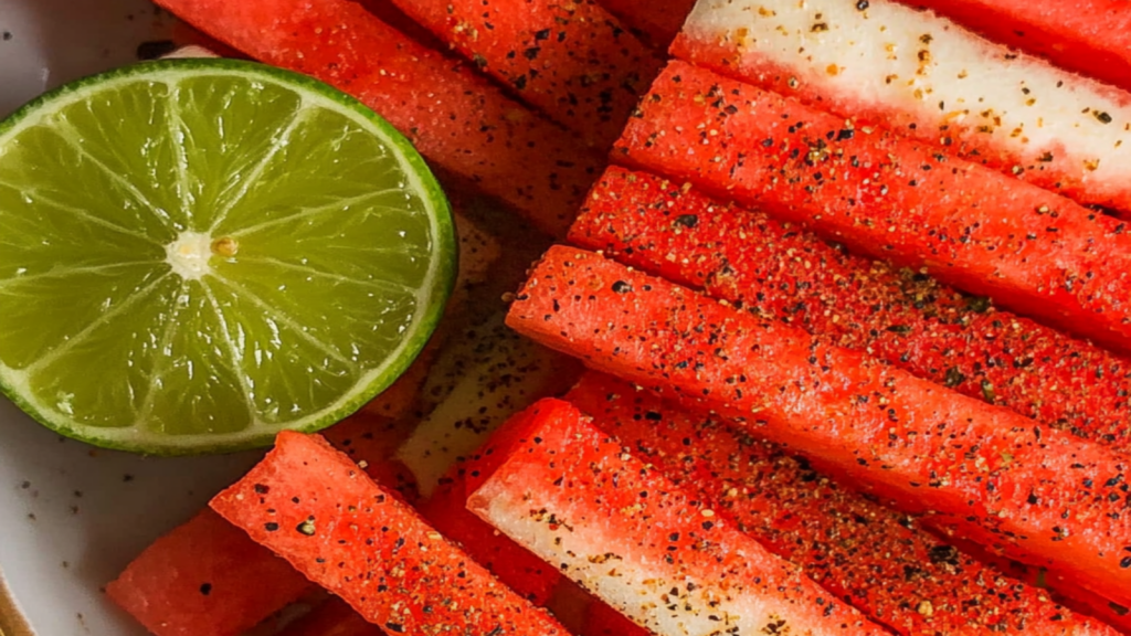 Refreshing Watermelon Sticks with Lime and Tajin Recipe