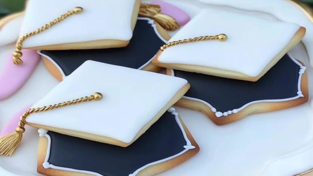 Vibrant Royal Icing Graduation Cookies for Celebrations