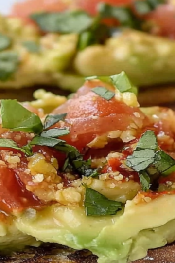 Avocado Tomato Toast with Chili Flakes Recipe