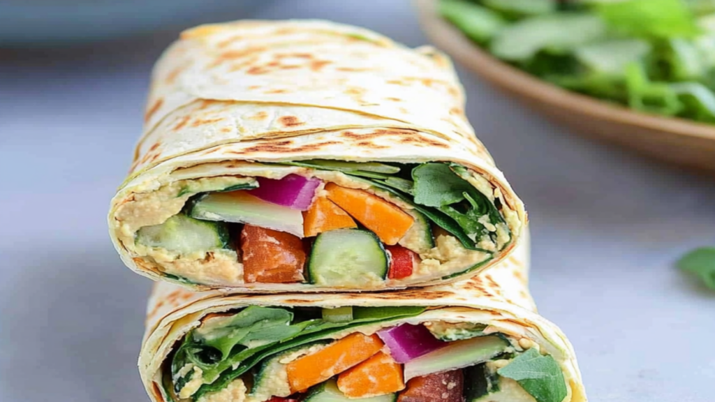Back-to-School Hummus Veggie Wraps Recipe