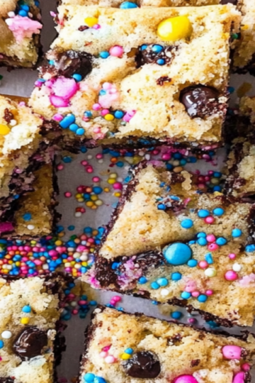 Celebrate with Birthday Sprinkle Celebration Brookies!