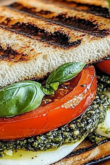 Caprese Sandwich with Basil Pesto Recipe