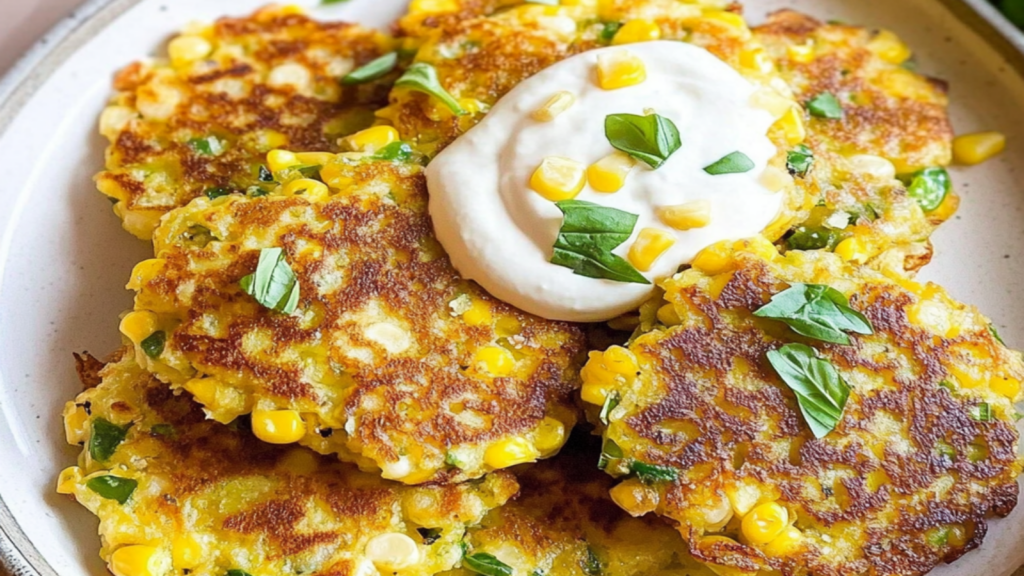 Crispy Fresh Corn and Basil Fritters Recipe to Savor