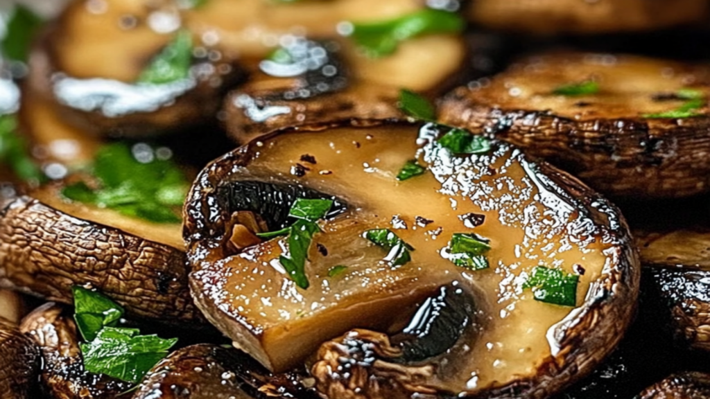 Garlic Butter Grilled Mushrooms Recipe