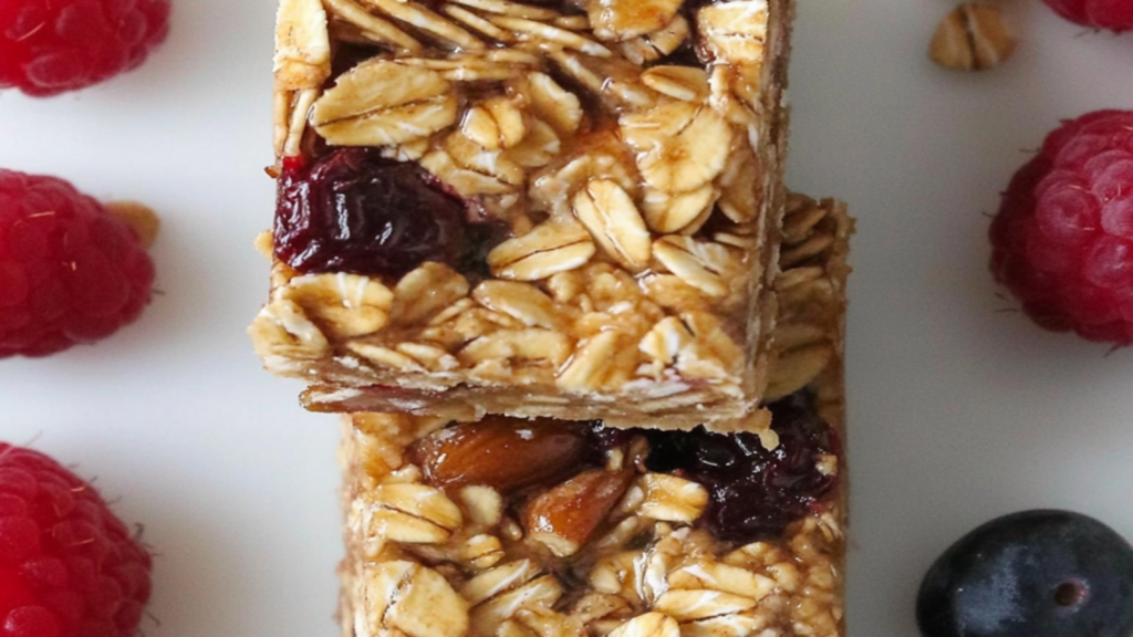 Granola Bars and Fresh Fruit Mix for Lunch Boxes