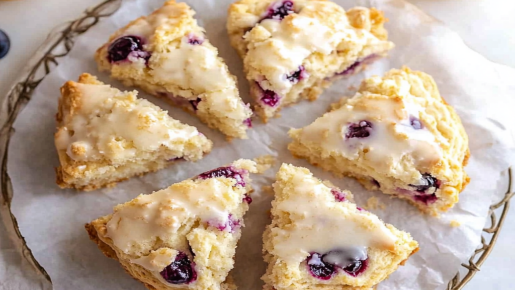 Huckleberry Recipes: Glazed Scones Delight