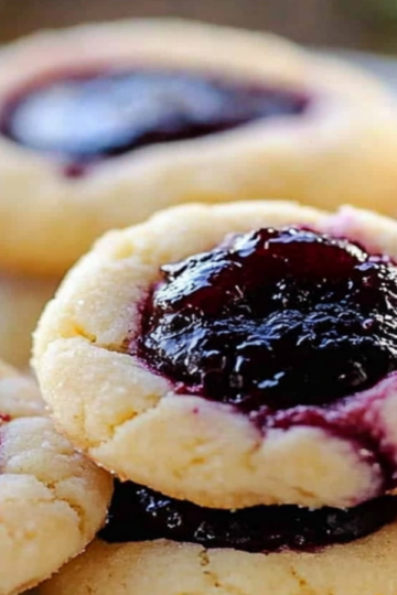 Huckleberry Recipes: Jam-Filled Thumbprint Cookies