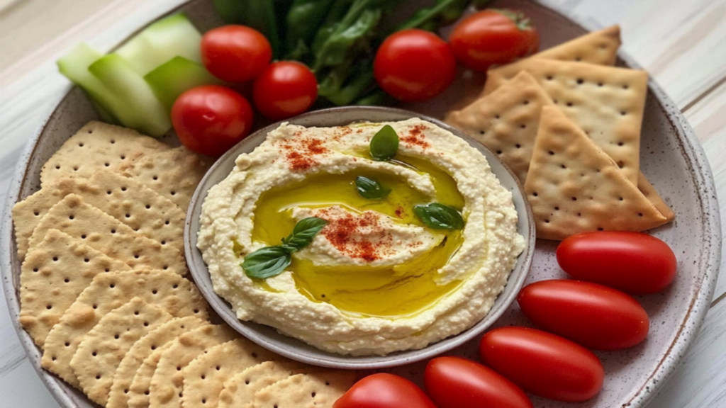 Lunch Box Hummus and Crackers Recipe