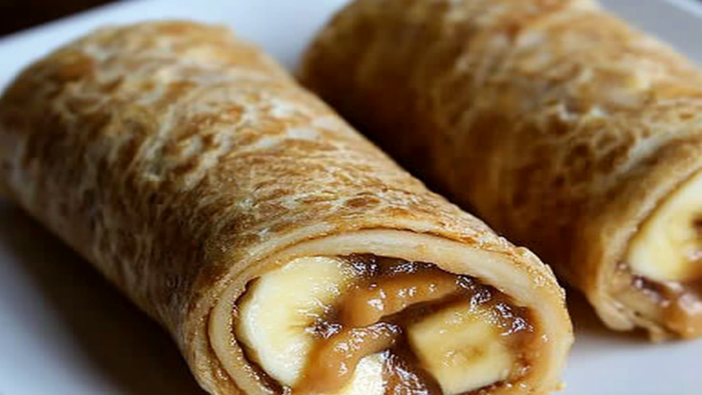 Lunch Box Peanut Butter Banana Roll-Ups Recipe