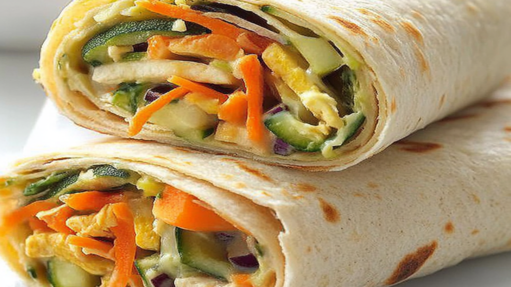 Colorful Lunch Box Veggie Wraps - A Flavorful Delight