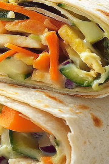 Colorful Lunch Box Veggie Wraps - A Flavorful Delight
