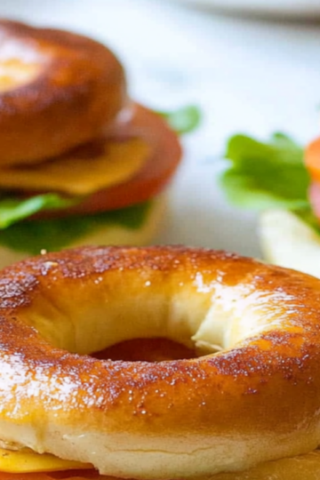Mini Bagel Sandwiches for the Pool Party