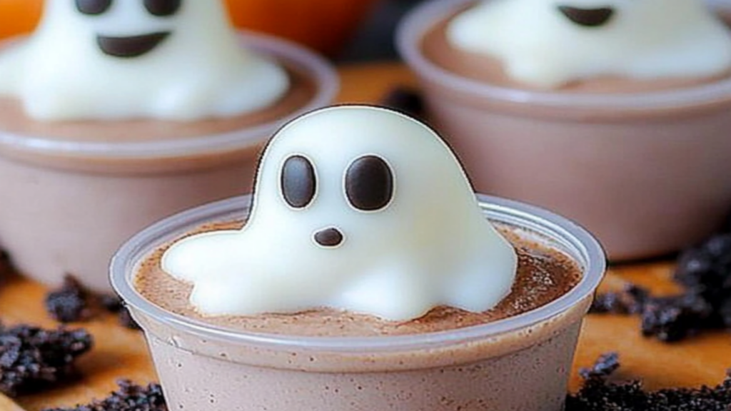 Spooky Pastel Halloween Ghost Mousse Cups Recipe