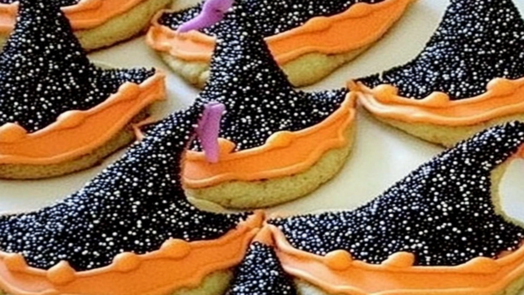 Magical Pastel Halloween Witch Hat Cookies Recipe
