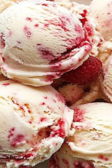 Indulge in Creamy Raspberry Ripple Ice Cream Delight