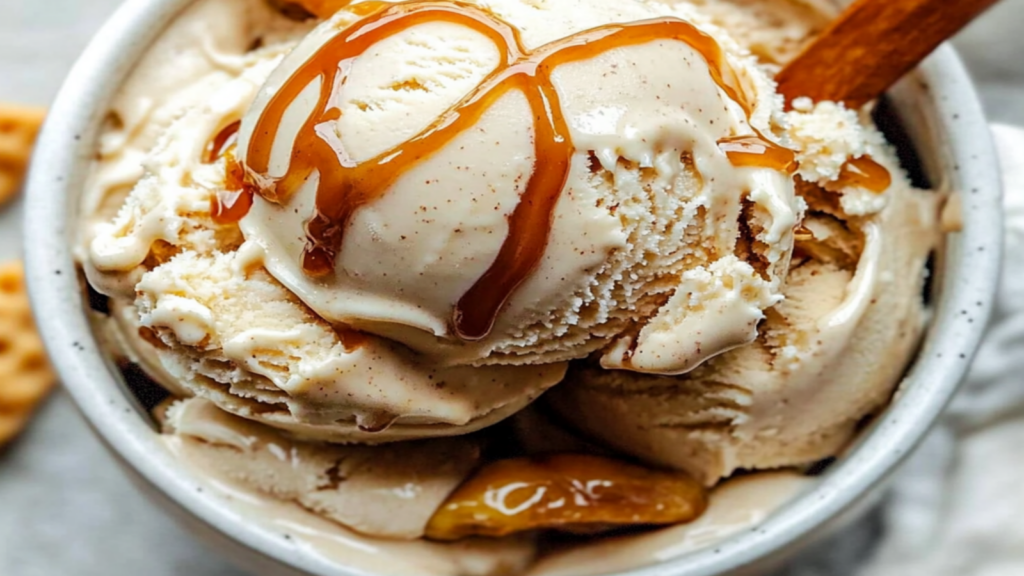 Indulge in Creamy Salted Caramel Ice Cream Delight