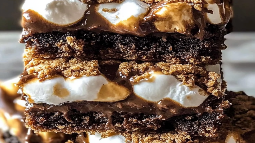 Indulge in S'mores-Inspired Marshmallow Crunch Brookies