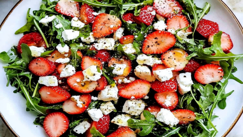 Strawberry Arugula Salad with Feta Recipe