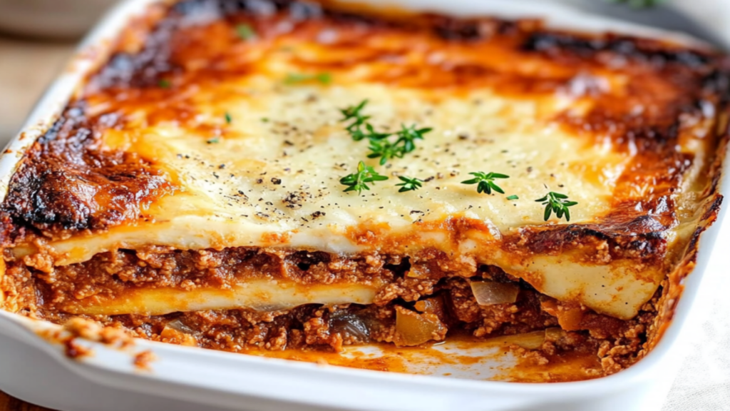 Sweet Potato Greek Moussaka Recipe Delight
