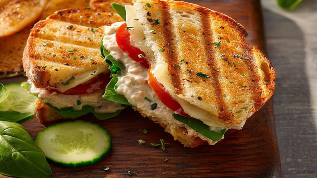 Tuna Salad Sandwich with Cucumbers Recipe