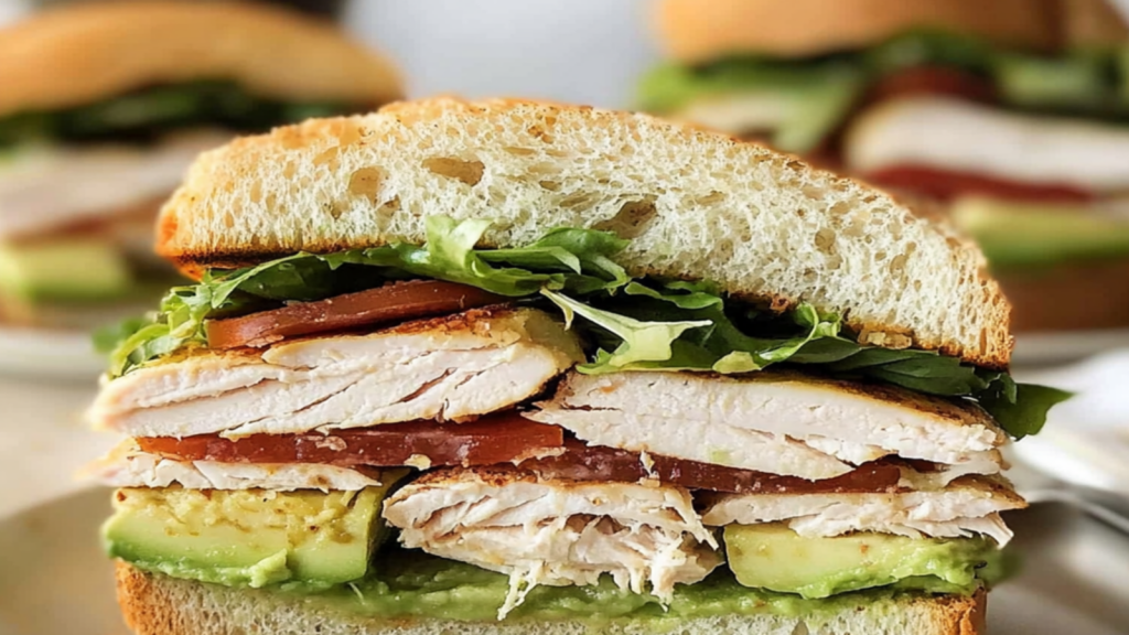 Turkey and Avocado Club Sandwich Recipe